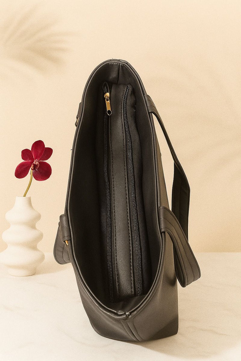 Osman Black Quilted Handbag for Women - Image 3